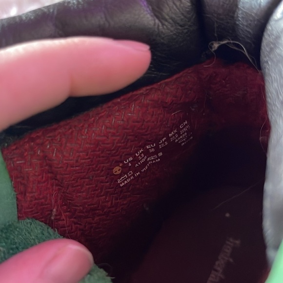 Timberland green genuine leather collectable special addition boots men or women - Picture 9 of 12